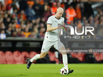 Valgeir Lunddal Fridriksson Right-Back of Iceland and BK Hacken during the international friendly match between Netherlands and Iceland at D...