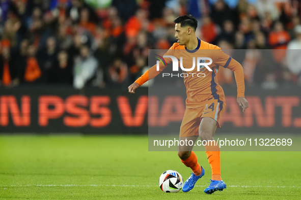 Tijjani Reijnders Central Midfield of Netherland and AC Milan during the international friendly match between Netherlands and Iceland at De...