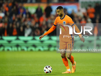 Cody Gakpo Left Winger of Netherland and Liverpool FC during the international friendly match between Netherlands and Iceland at De Kuip on...