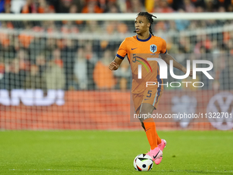 Nathan Ake Centre-Back of Netherland and Manchester City during the international friendly match between Netherlands and Iceland at De Kuip...