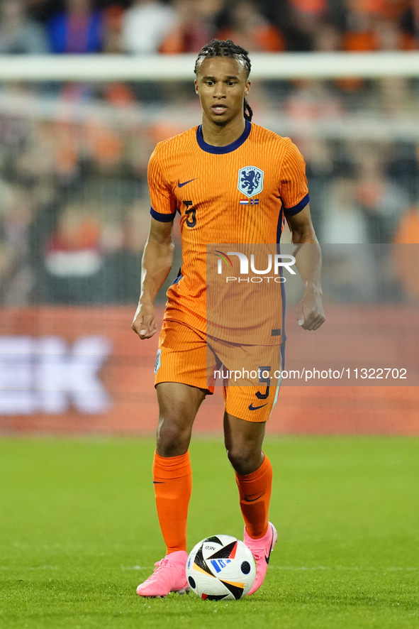 Nathan Ake Centre-Back of Netherland and Manchester City during the international friendly match between Netherlands and Iceland at De Kuip...