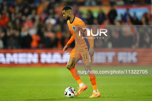 Cody Gakpo Left Winger of Netherland and Liverpool FC during the international friendly match between Netherlands and Iceland at De Kuip on...