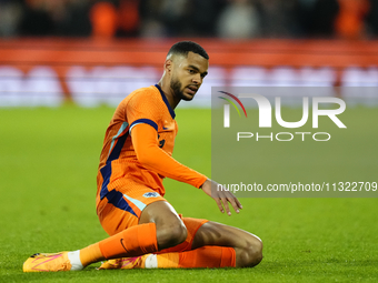 Cody Gakpo Left Winger of Netherland and Liverpool FC during the international friendly match between Netherlands and Iceland at De Kuip on...