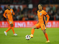 Xavi Simons Attacking Midfield of Netherland and RB Leipzig during the international friendly match between Netherlands and Iceland at De Ku...