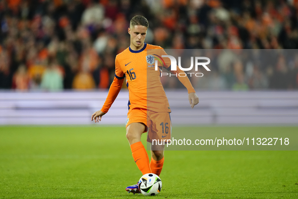 Joey Veerman Central Midfield of Netherland and PSV Eindhoven during the international friendly match between Netherlands and Iceland at De...