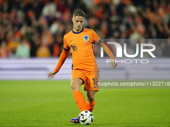 Joey Veerman Central Midfield of Netherland and PSV Eindhoven during the international friendly match between Netherlands and Iceland at De...