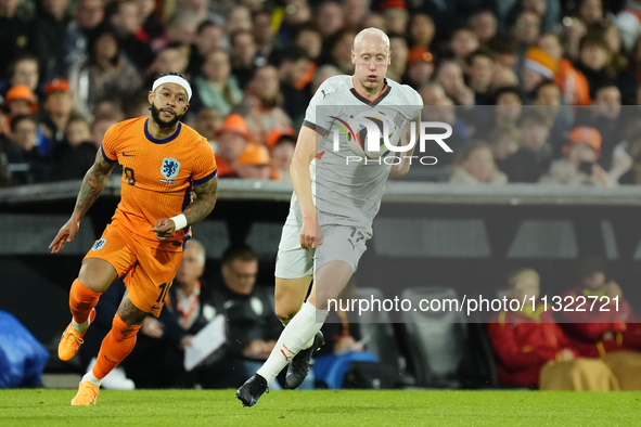 Valgeir Lunddal Fridriksson Right-Back of Iceland and BK Hacken during the international friendly match between Netherlands and Iceland at D...