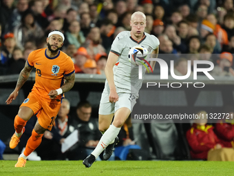 Valgeir Lunddal Fridriksson Right-Back of Iceland and BK Hacken during the international friendly match between Netherlands and Iceland at D...