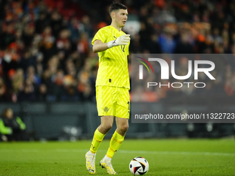 Hakon Rafn Valdimarsson Goalkeeper of Iceland and Brentford FC during the international friendly match between Netherlands and Iceland at De...