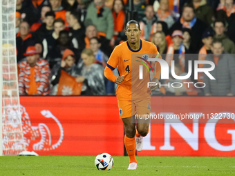 Virgil van Dijk Centre-Back of Netherland and Liverpool FC during the international friendly match between Netherlands and Iceland at De Kui...