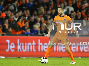 Stefan de Vrij Centre-Back of Netherland and Inter Milan during the international friendly match between Netherlands and Iceland at De Kuip...