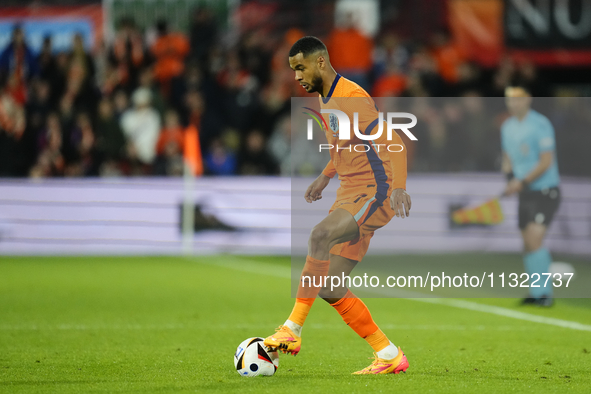 Cody Gakpo Left Winger of Netherland and Liverpool FC during the international friendly match between Netherlands and Iceland at De Kuip on...