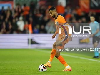 Cody Gakpo Left Winger of Netherland and Liverpool FC during the international friendly match between Netherlands and Iceland at De Kuip on...