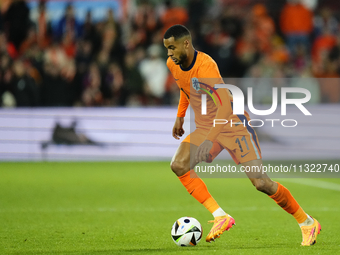 Cody Gakpo Left Winger of Netherland and Liverpool FC during the international friendly match between Netherlands and Iceland at De Kuip on...