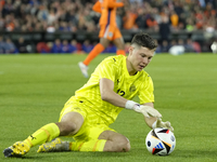 Hakon Rafn Valdimarsson Goalkeeper of Iceland and Brentford FC during the international friendly match between Netherlands and Iceland at De...