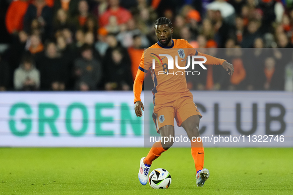 Georginio Wijnaldum Central Midfield of Netherland and Al-Ettifaq FC during the international friendly match between Netherlands and Iceland...