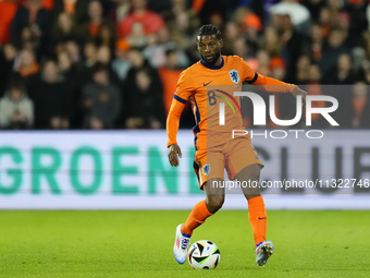 Georginio Wijnaldum Central Midfield of Netherland and Al-Ettifaq FC during the international friendly match between Netherlands and Iceland...