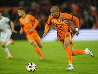 Donyell Malen Right Winger of Netherland and Borussia Dortmund in action during the international friendly match between Netherlands and Ice...