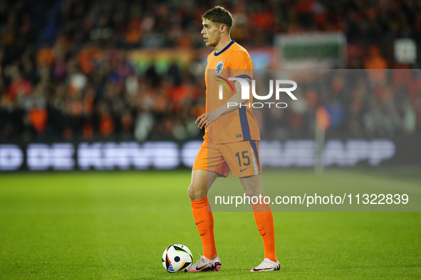 Micky van de Ven Centre-Back of Netherland and Tottenham Hotspur during the international friendly match between Netherlands and Iceland at...