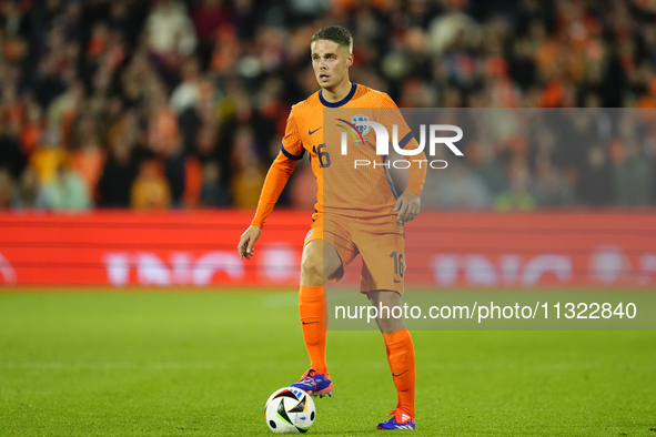 Joey Veerman Central Midfield of Netherland and PSV Eindhoven during the international friendly match between Netherlands and Iceland at De...