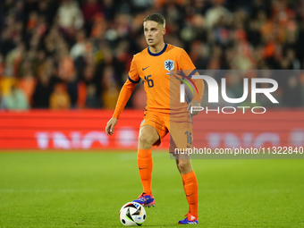 Joey Veerman Central Midfield of Netherland and PSV Eindhoven during the international friendly match between Netherlands and Iceland at De...