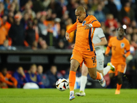 Donyell Malen Right Winger of Netherland and Borussia Dortmund in action during the international friendly match between Netherlands and Ice...