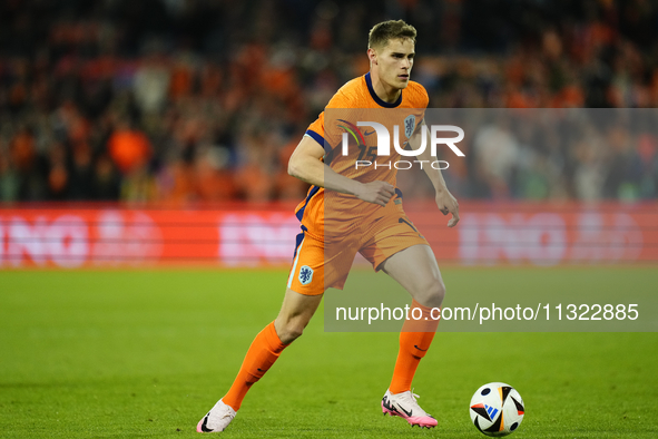 Micky van de Ven Centre-Back of Netherland and Tottenham Hotspur during the international friendly match between Netherlands and Iceland at...