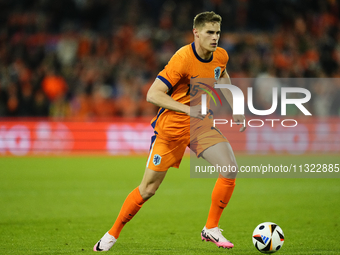 Micky van de Ven Centre-Back of Netherland and Tottenham Hotspur during the international friendly match between Netherlands and Iceland at...