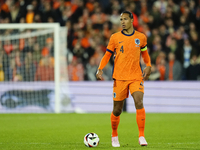 Virgil van Dijk Centre-Back of Netherland and Liverpool FC during the international friendly match between Netherlands and Iceland at De Kui...