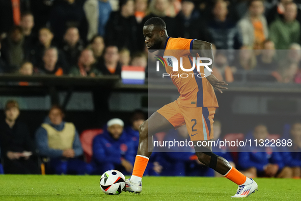 Jeremie Frimpong Right Midfield of Netherland and Bayer 04 Leverkusen during the international friendly match between Netherlands and Icelan...