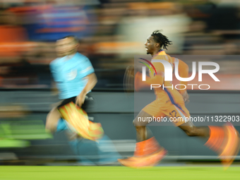 Jeremie Frimpong Right Midfield of Netherland and Bayer 04 Leverkusen during the international friendly match between Netherlands and Icelan...