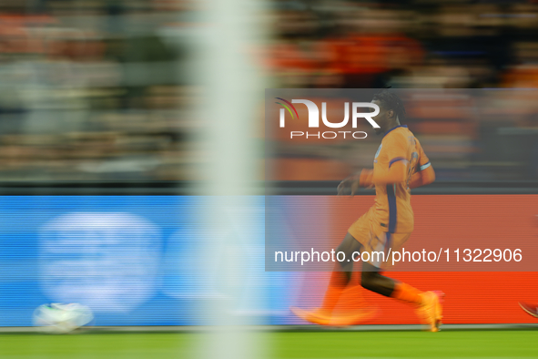 Jeremie Frimpong Right Midfield of Netherland and Bayer 04 Leverkusen during the international friendly match between Netherlands and Icelan...