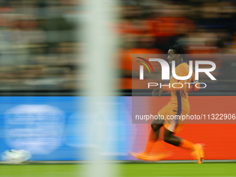 Jeremie Frimpong Right Midfield of Netherland and Bayer 04 Leverkusen during the international friendly match between Netherlands and Icelan...