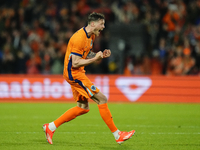 Wout Weghorst Centre-Forward of Netherland and TSG 1899 Hoffenheim celebrates after scoring his sides first goal during the international fr...