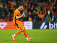 Wout Weghorst Centre-Forward of Netherland and TSG 1899 Hoffenheim celebrates after scoring his sides first goal during the international fr...