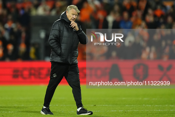 Age Hareide head coach of Iceland after the international friendly match between Netherlands and Iceland at De Kuip on June 10, 2024 in Rott...