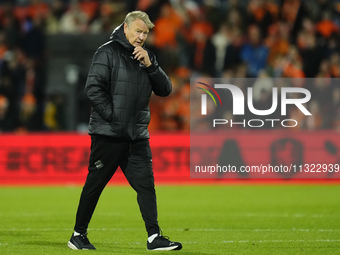 Age Hareide head coach of Iceland after the international friendly match between Netherlands and Iceland at De Kuip on June 10, 2024 in Rott...