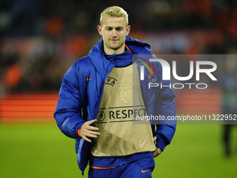 Matthijs de Ligt Centre-Back of Netherland and Bayern Munich during the international friendly match between Netherlands and Iceland at De K...