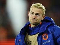 Matthijs de Ligt Centre-Back of Netherland and Bayern Munich during the international friendly match between Netherlands and Iceland at De K...