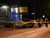 An unknown female is being found shot at the scene of a traffic collision in Chicago, Illinois, United States, on June 11, 2024. At approxim...