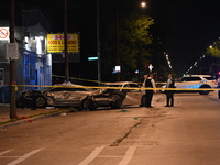 An unknown female is being found shot at the scene of a traffic collision in Chicago, Illinois, United States, on June 11, 2024. At approxim...