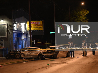 An unknown female is being found shot at the scene of a traffic collision in Chicago, Illinois, United States, on June 11, 2024. At approxim...