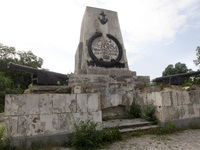 The monument to Russian soldiers who participated in the defense of Sevastopol during the Crimean War (1853-1856) is being partially dismant...