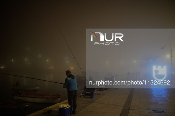 High temperatures and Saharan dust are affecting the weather in Greece. Heavy fog and Saharan dust covered the sky of Kavala, Greece, on Apr...