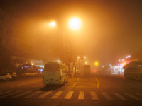 High temperatures and Saharan dust are affecting the weather in Greece. Heavy fog and Saharan dust covered the sky of Kavala, Greece, on Apr...