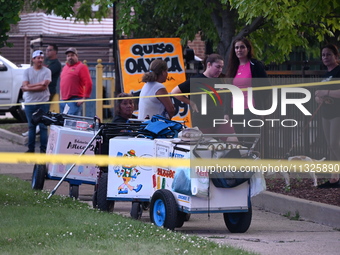 A 67-year-old male food vendor is being shot by two suspects in Chicago, Illinois, United States, on June 12, 2024. At approximately 7:37 p....