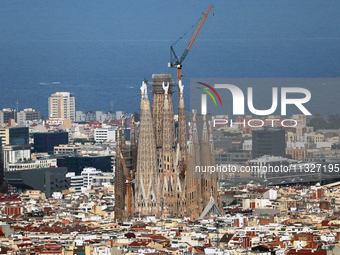 A crane is being installed in the Sagrada Familia to undertake the final works of the basilica. The 203-meter crane, of which there are only...