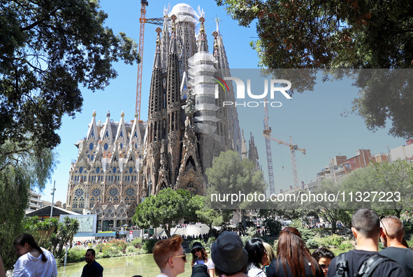 A crane is being installed in the Sagrada Familia to undertake the final works of the basilica. The 203-meter crane, of which there are only...