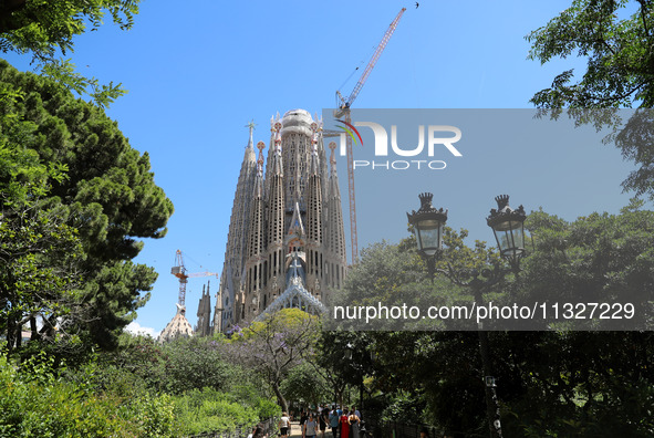 A crane is being installed in the Sagrada Familia to undertake the final works of the basilica. The 203-meter crane, of which there are only...