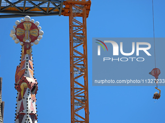 A crane is being installed in the Sagrada Familia to undertake the final works of the basilica. The 203-meter crane, of which there are only...